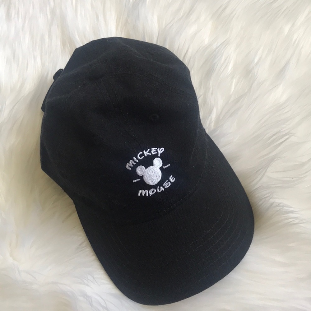 Black Mickey Mouse Dad Hat Baseball Cap